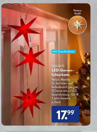 Aldi Süd Casa deco led-sternenlichterkette Angebot