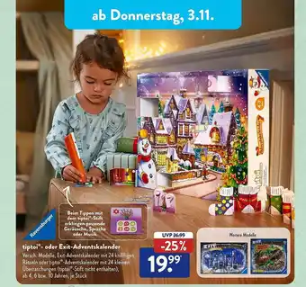 Aldi Süd Tiptoi- oder exit-adventskalender Angebot