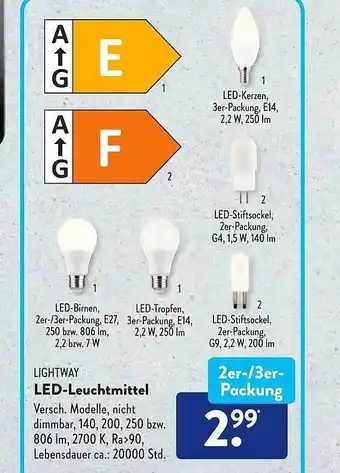 Aldi Süd Lightway led-leuchtmittel Angebot