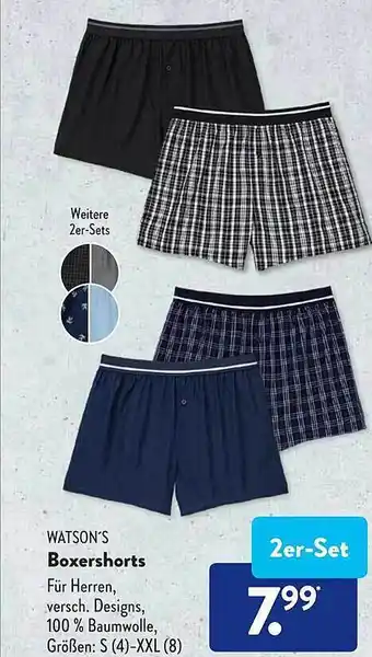 Aldi Süd Watson's boxershorts Angebot