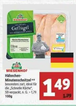 Marktkauf Wiesenhof hähnchen-minutenschnitzel Angebot