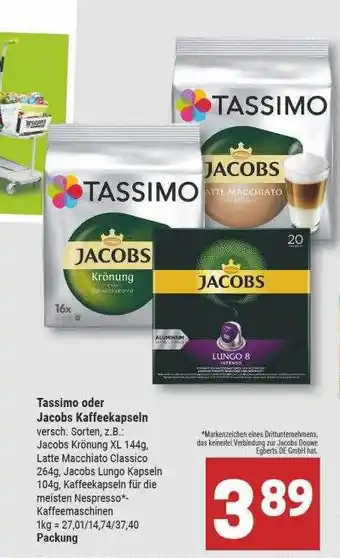 Marktkauf Tassimo oder jacobs kaffeekapseln Angebot