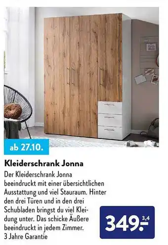 Aldi Nord Kleiderschrank jonna Angebot