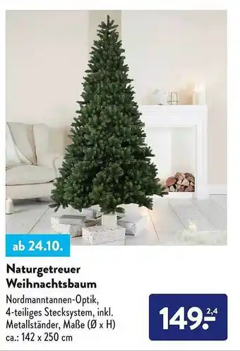 Aldi Nord Naturgetreuer weihnachtsbaum Angebot