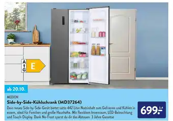 Aldi Süd Medion side-by-side-kühlschrank (md37264) Angebot
