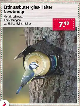 Kiebitzmarkt Erdnussbutterglas-halter newbridge Angebot