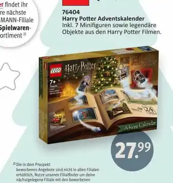 Rossmann 76404 harry potter adventskalender Angebot