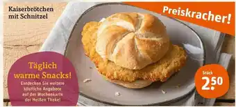 tegut Kaiserbrötchen mit schnitzel Angebot