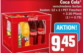 Hit Coca Cola 12x1L PET Flaschen Angebot