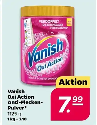 NETTO Vanish Oxi Action Anti-Fleckenpulver 1125 g Angebot