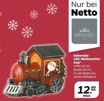 NETTO Dekorado LED-Weihnachtszug Angebot