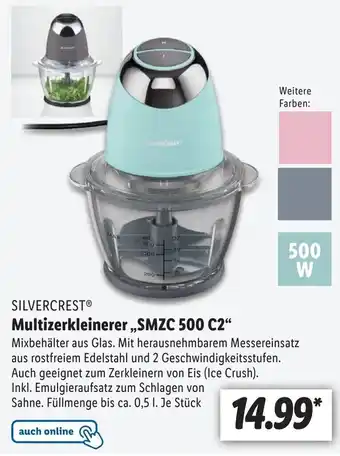 Lidl Silvercrest Multizerkleinerer ,,SMZC 500 C2" Angebot