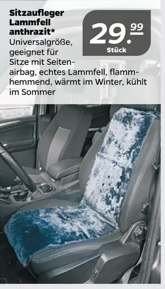 NETTO Sitzaufleger Lammfell anthrazit Angebot