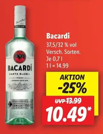 Lidl Bacardí 0,7 l Angebot