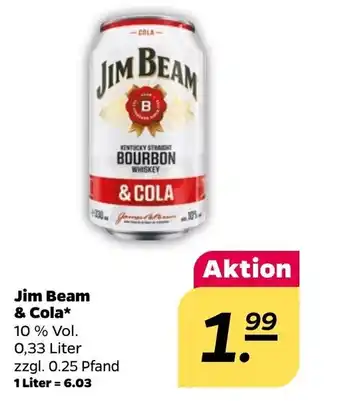 NETTO Jim Beam & Cola 330ml Angebot