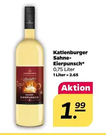 NETTO Katlenburger Sahne-Eierpunsch 750ml Angebot