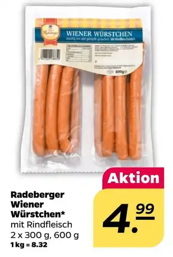 NETTO Radeberger Wiener Wurstchen 2*300g Angebot