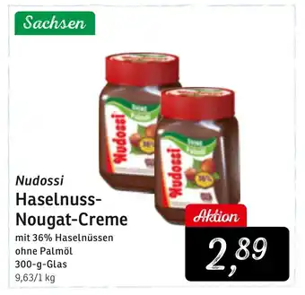 KONSUM Nudossi Haselnuss-Nougat-Creme 300g Angebot