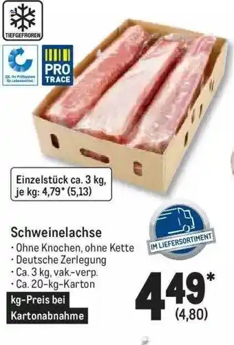 METRO Pro trace schweinelachse Angebot