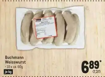 METRO Buchmann weisswurst Angebot