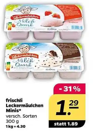 NETTO Frischli leckermäulchen minis Angebot