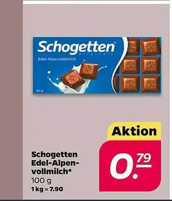 NETTO Schogetten edel-alpenvollmilch Angebot