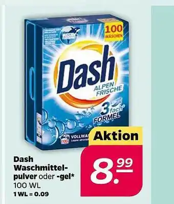 NETTO Dash waschmittelpulver oder -gel Angebot