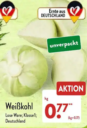 Aldi Nord Weißkohl Angebot