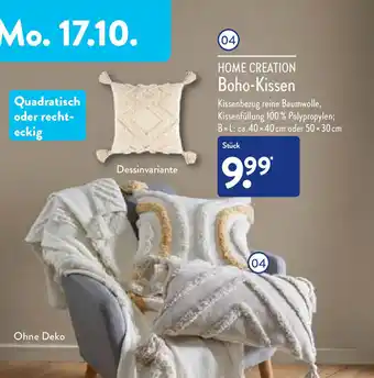 Aldi Nord Home Creation Boho Kissen Angebot