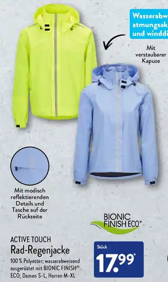 Aldi Nord Active Touch Rad Regenjacke Angebot