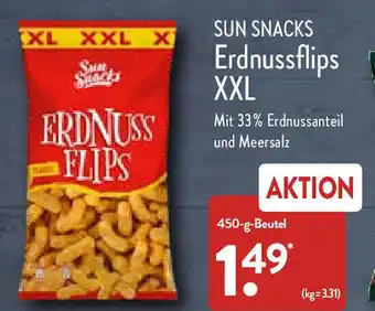 Aldi Nord Sun Snacks Erdnussflips XXL 450 g Beutel Angebot