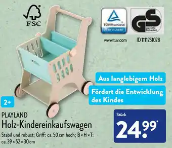 Aldi Nord Playland Holz Kindereinkaufswagen Angebot