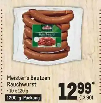 METRO Meister's bautzen rauchwurst Angebot