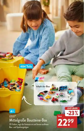 Aldi Nord Lego Mittelgroße Bausteine Box Angebot