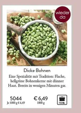 Eismann Dicke bohnen Angebot