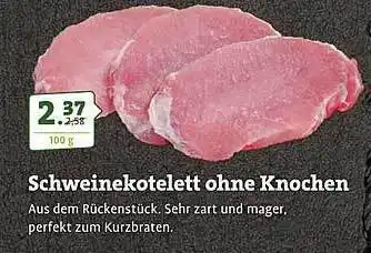 Ebl Naturkost Schweinekotelett ohne knochen Angebot