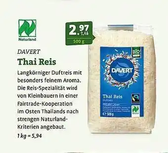 Ebl Naturkost Davert thai reis Angebot