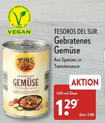 Aldi Nord Tesoro Del Sur Gebratenes Gemüse 425 ml Dose Angebot