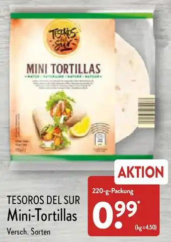 Aldi Nord Tesoros Del Sur Mini Tortillas 220 g Packung Angebot