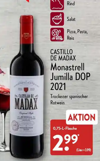 Aldi Nord Castillo De Madax Monastrell Jumilla DOP 2021 Angebot