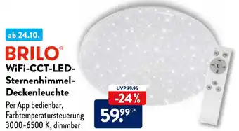 Aldi Nord Brilo WiFi CCT LED Sternenhimmel Deckenleuchte Angebot