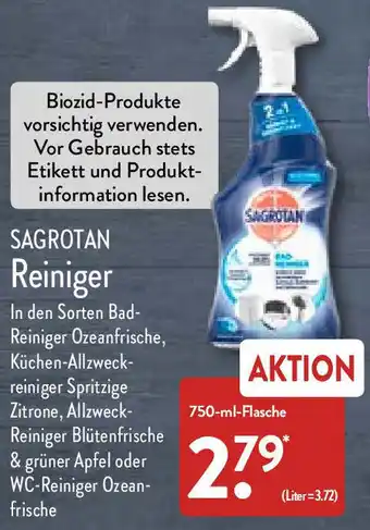 Aldi Nord Sagrotan Reiniger 750 ml Flasche Angebot