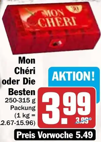 Hit Mon Chéri oder Die Besten 250-315 g Packung Angebot