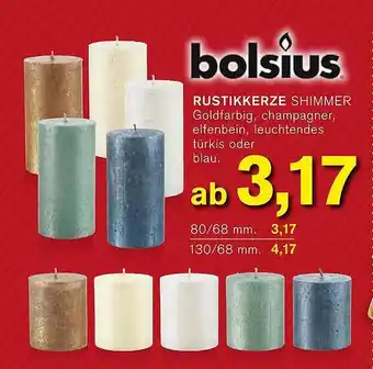 KODi Bolsius rustikkerze Angebot