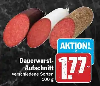 Hit Dauerwurst Aufschnitt 100 g Angebot