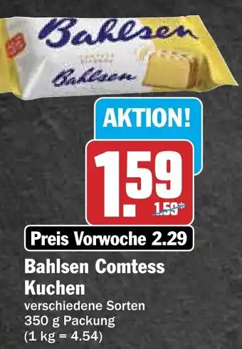 Hit Bahlsen Comtess Kuchen 350 g Packung Angebot