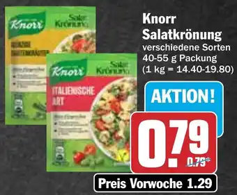 Hit Knorr Salatkrönung 40-55 g Packung Angebot