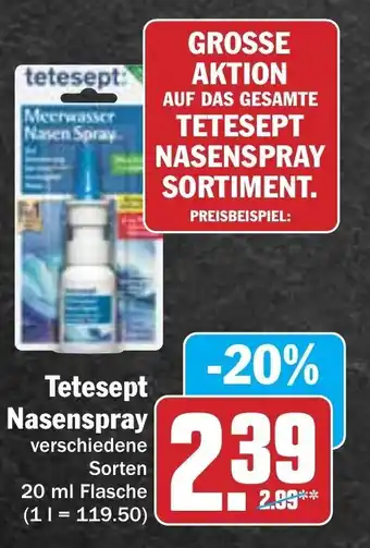 Hit Tetesept Nasenspray 20 ml Flasche Angebot