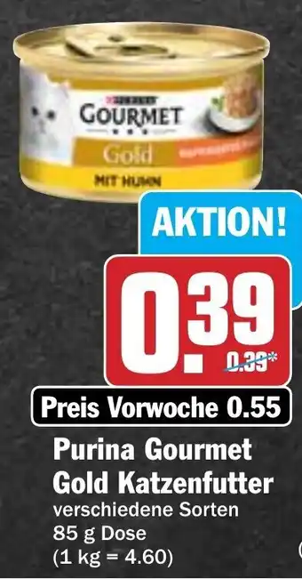 Hit Purina Gourmet Gold Katzenfutter 85 g Dose Angebot