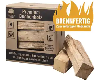 Hornbach Kaminholz brennholz reines buchenholz im karton 22dm³ luftgetrocknet Angebot